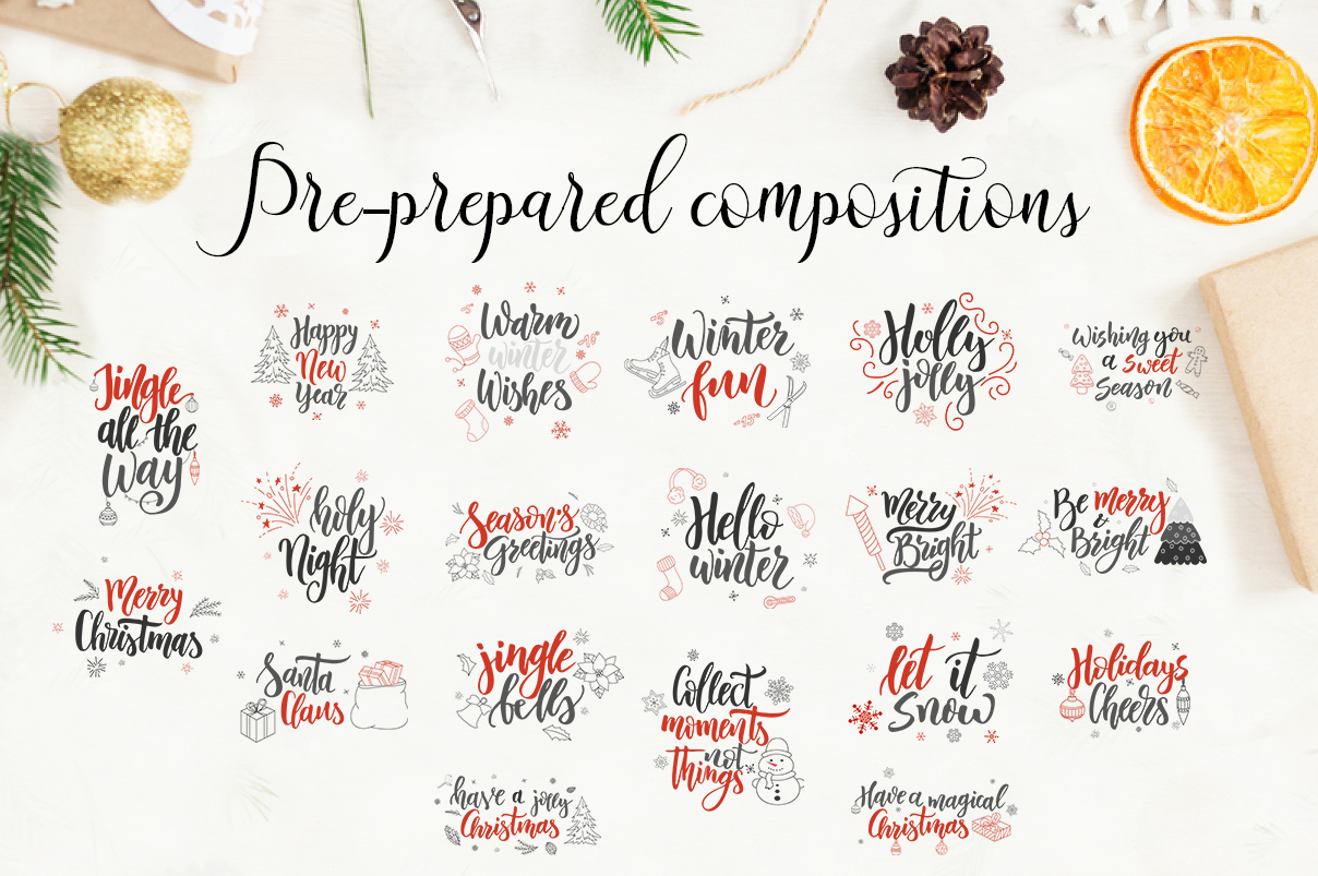 Christmas lettering Kit-overlays Christmas lettering Kit-overlays