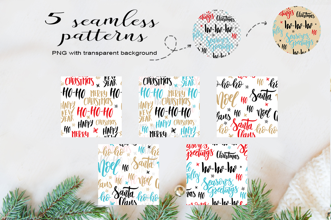 Christmas lettering Kit-overlays