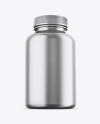 Metallic Protein Jar Mockup - Hero Shot