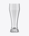 Empty Weizen Beer Glass Mockup