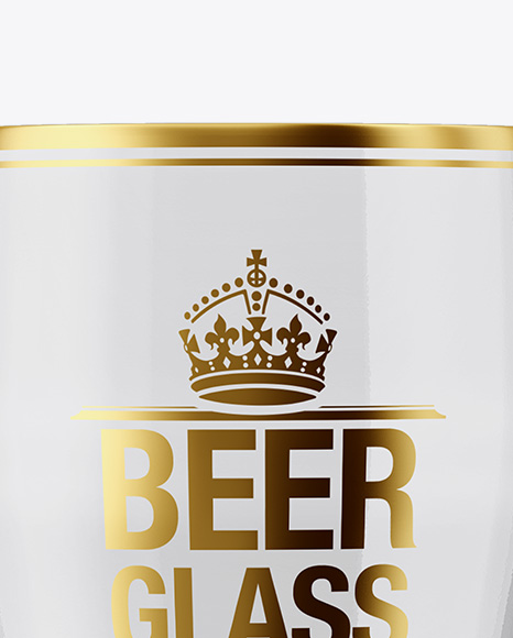 Empty Weizen Beer Glass Mockup - Free Download Images High Quality PNG