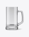 Empty Tankard Glass Mug Mockup