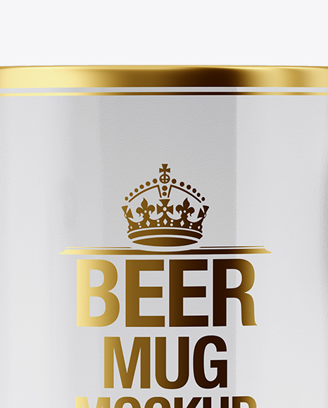 Empty Tankard Glass Mug Mockup