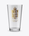 Empty Beer Glass Mockup