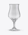 Empty Tulip Glass Mockup