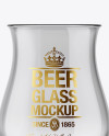 Empty Tulip Glass Mockup