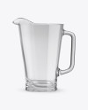 Empty Glass Pitcher Mockup