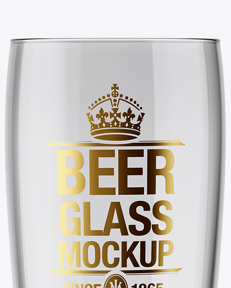 Empty Willi Becher Glass Mockup