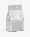 Glossy Food Bag Mockup - Half Side View