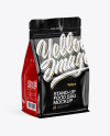 Glossy Food Bag Mockup - Half Side View