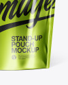 Metallic Stand-Up Pouch Mockup