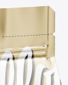 Metallic Food Bag Mockup - Half Side View