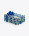 Matte Gift Box Mockup - Half Side View