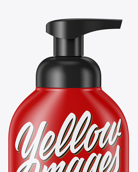 Cosmetic Bottle With Pump Mockup