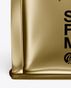 Metallic Food Bag Mockup - Front View