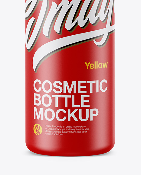 Cosmetic Bottle With Pump Mockup