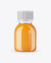 60ml Plastic Bottle with Orange &amp; Apple Juice Mockup