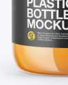 60ml Plastic Bottle with Orange & Apple Juice Mockup