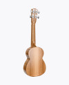 Wooden Ukulele Mockup - Back Half Side View