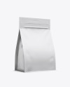 Matte Coffee Bag Mockup - Half Side View