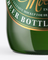 330ml Green Glass Beer Bottle Mockup