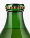 330ml Green Glass Beer Bottle Mockup