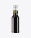 Green Glass Bottle With Red Wine Mockup