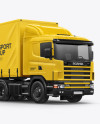 Scania Truck Mockup - Half Side View