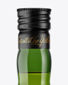 Green Glass Bottle With White Wine Mockup