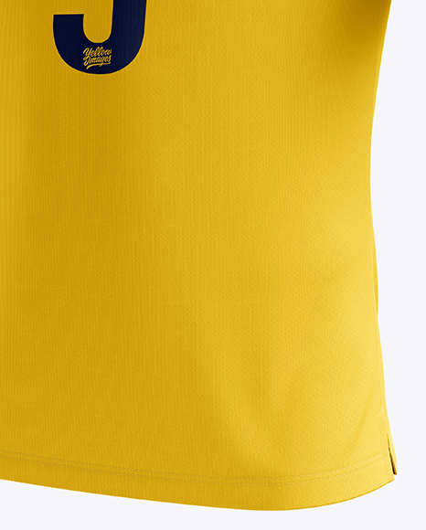 Men’s Soccer V-Neck Jersey mockup (Half Side View)