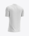 Men’s Soccer V-Neck Jersey mockup (Back Half Side View)