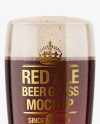 Willi Becher Glass With Red Ale Mockup