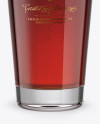 Willi Becher Glass With Red Ale Mockup