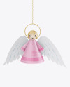 Matte Christmas Angel Toy Mockup