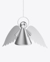 Metallic Christmas Angel Toy Mockup