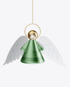 Metallic Christmas Angel Toy Mockup