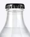 330ml Clear Glass Water Bottle Mockup