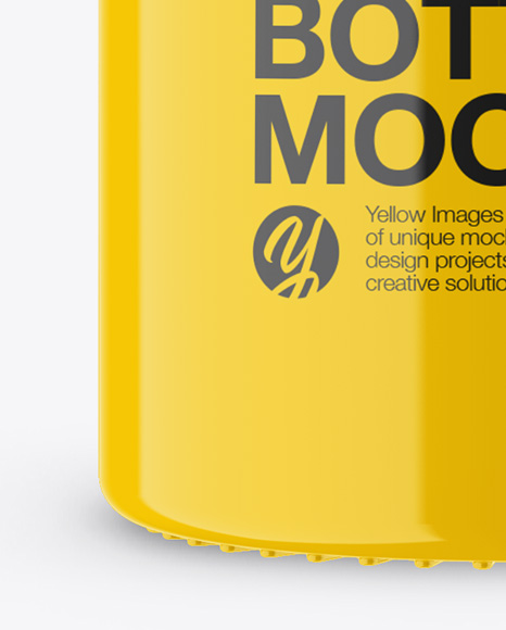 Glossy Plastic Bottle Mockup Glossy Plastic Bottle Mockup