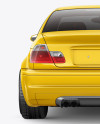 BMW M3 Mockup - Back View