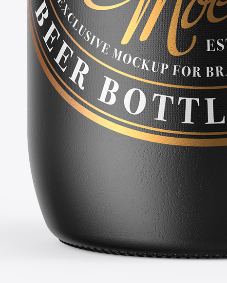 330ml Ceramic Beer Bottle Mockup