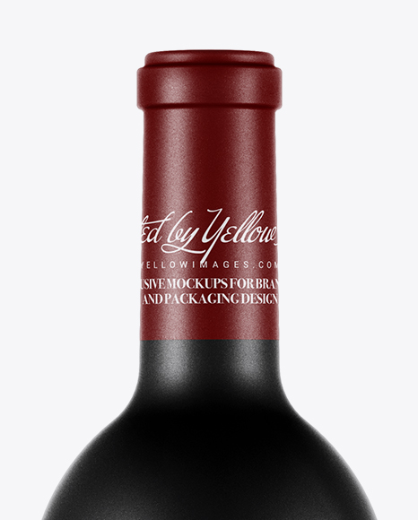 750ml Ceramic Wine Bottle Mockup