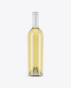 750ml Clear Glass White Wine Bottle Mockup