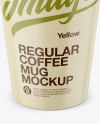 Regular Coffee Mug Mockup – Front View (High Angle Shot)