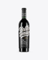 750ml Green Glass Red Wine Bottle Mockup