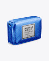 Metallic Soap Package Mockup - Half Side View Metallic Soap Package Mockup - Half Side View