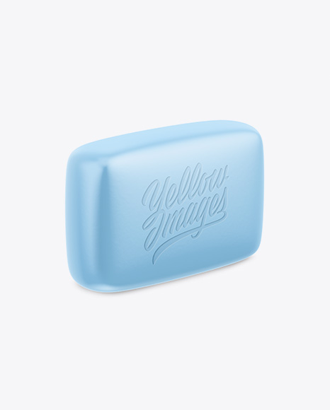 Metallic Soap Package Mockup - Half Side View Metallic Soap Package Mockup - Half Side View