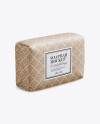 Kraft Soap Package Mockup - Half Side View