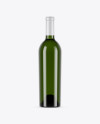 750ml Green Glass White Wine Bottle Mockup