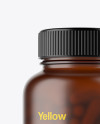 Frosted Amber Pills Bottle Mockup