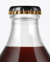 330ml Clear Glass Brown Ale Bottle Mockup